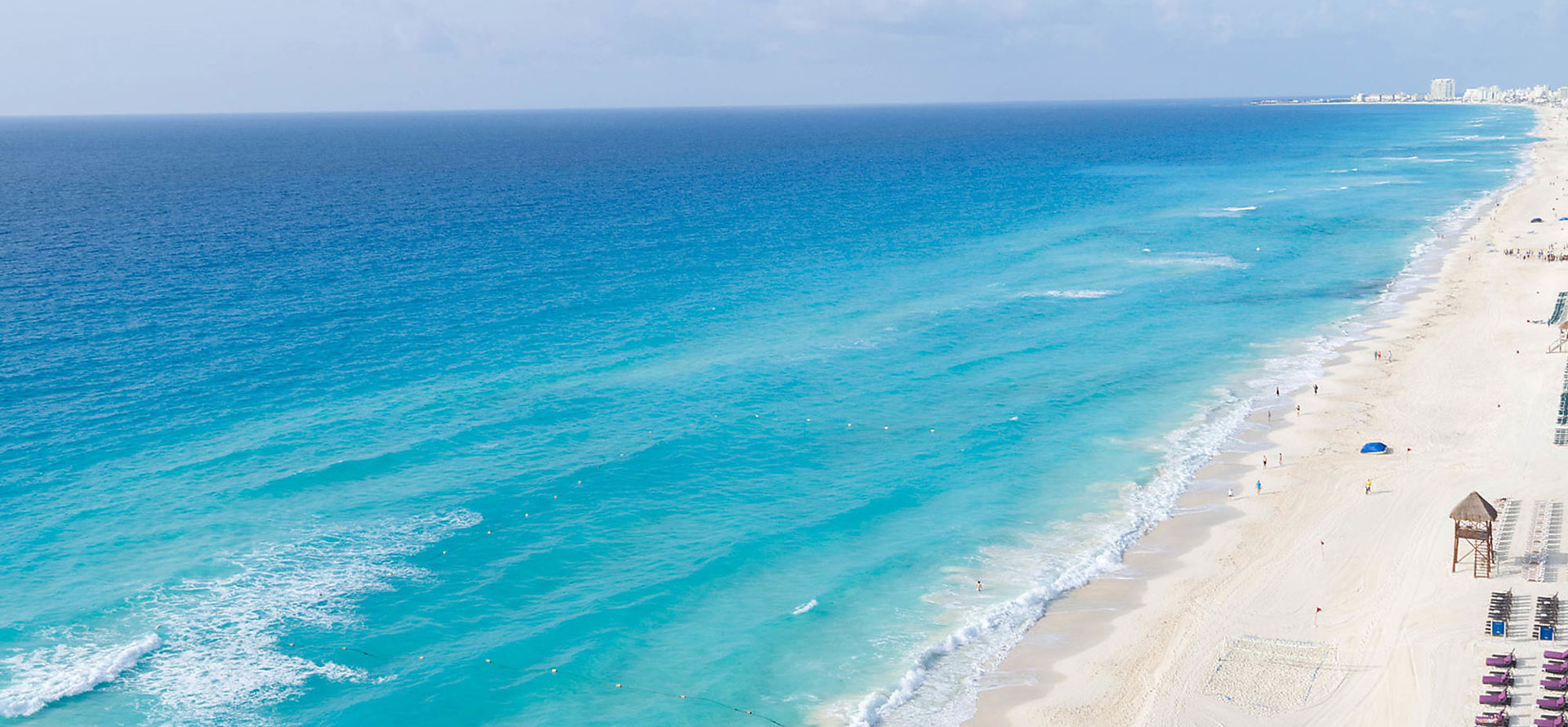 One of the popular beach in Cancun.