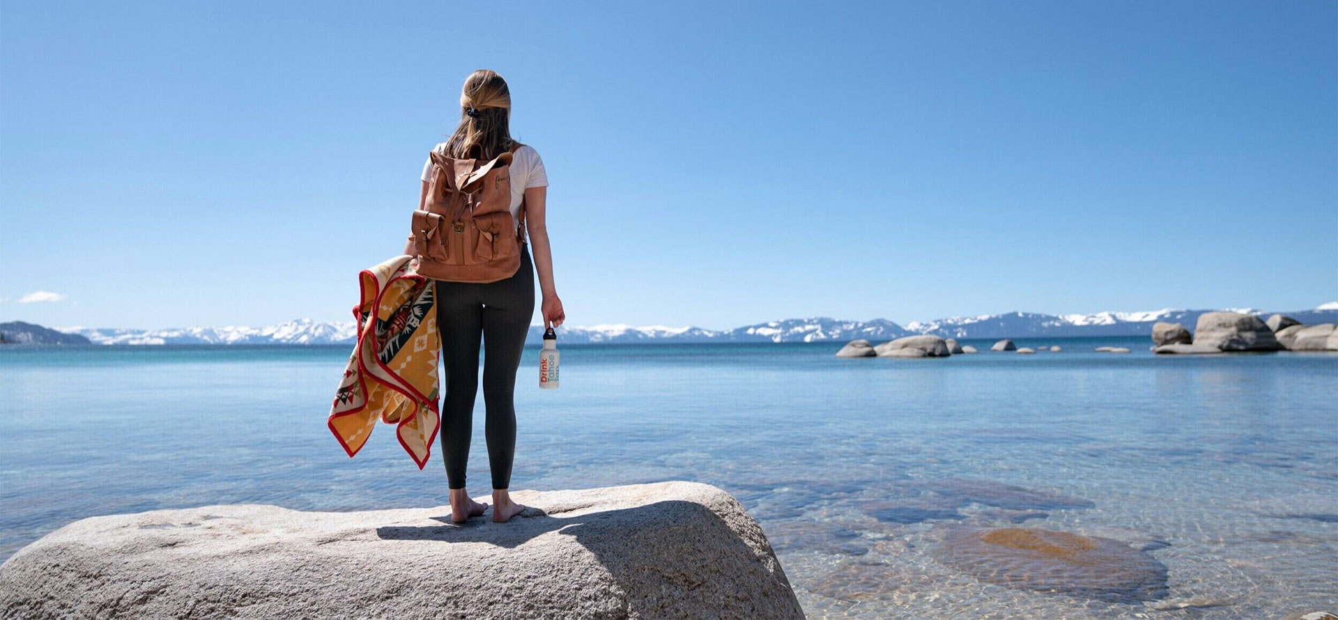 Woman in Lake Tahoe.