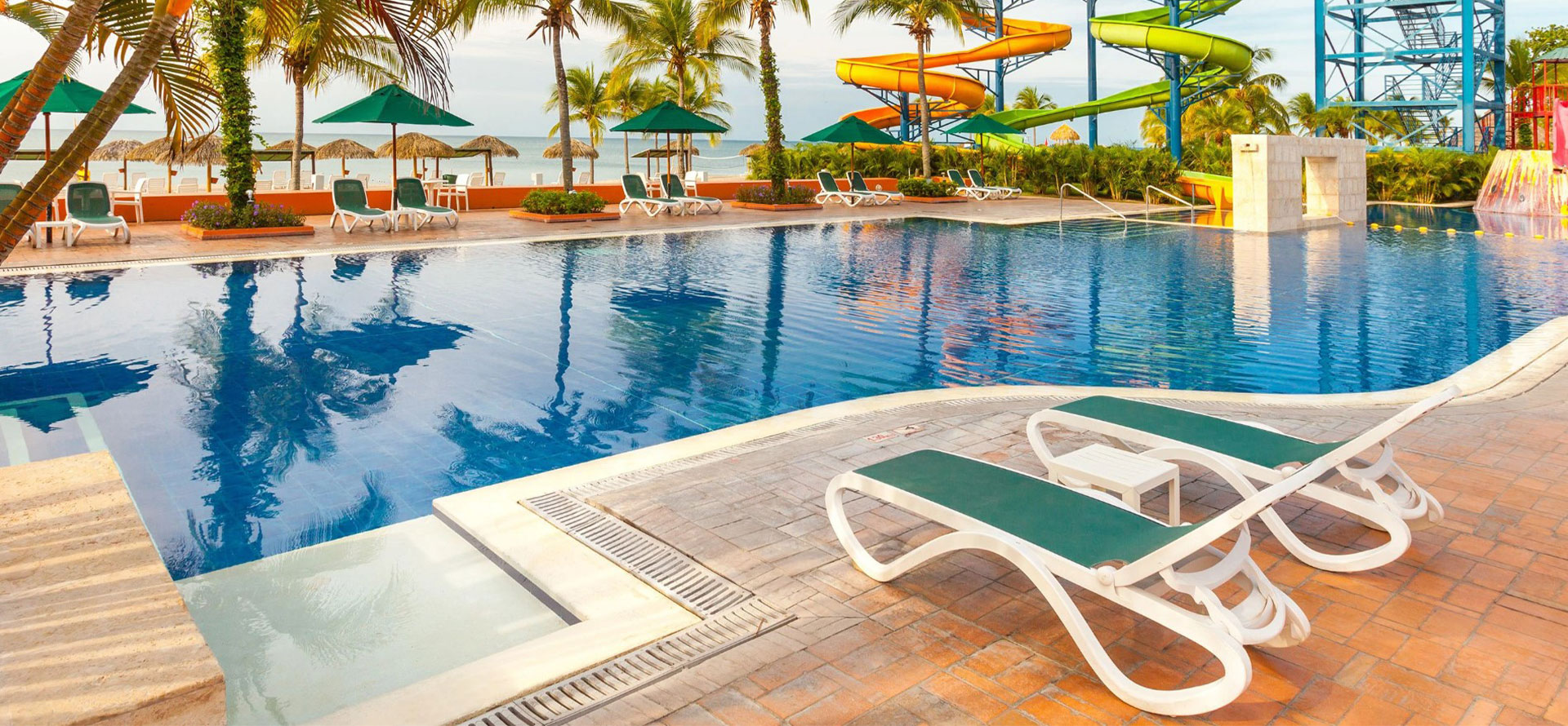 Swimming pool in Resort at Panama.