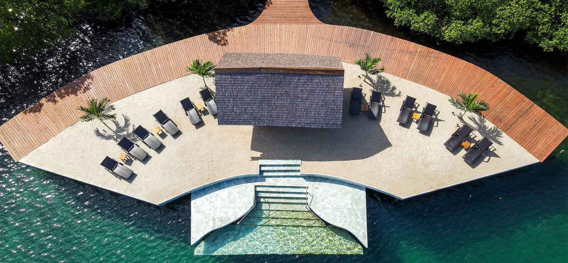 Top view of resort in Panama.