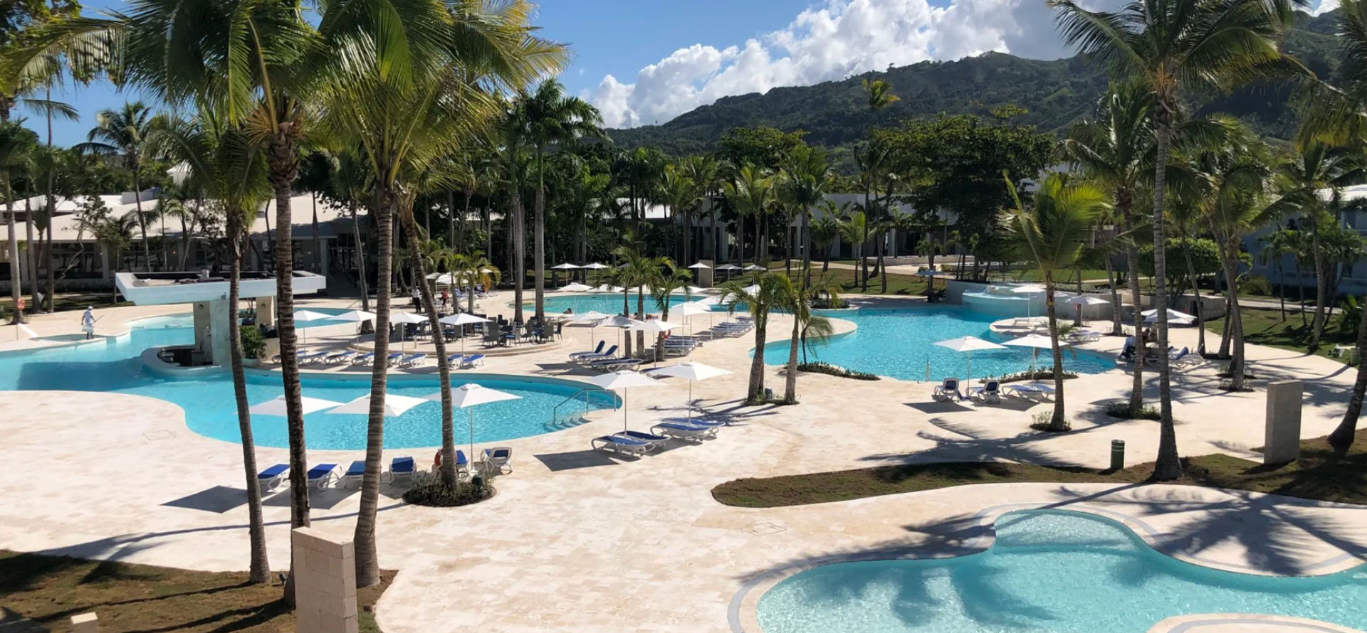 Swimming pool in Puerto Plata all-inclusive resort.