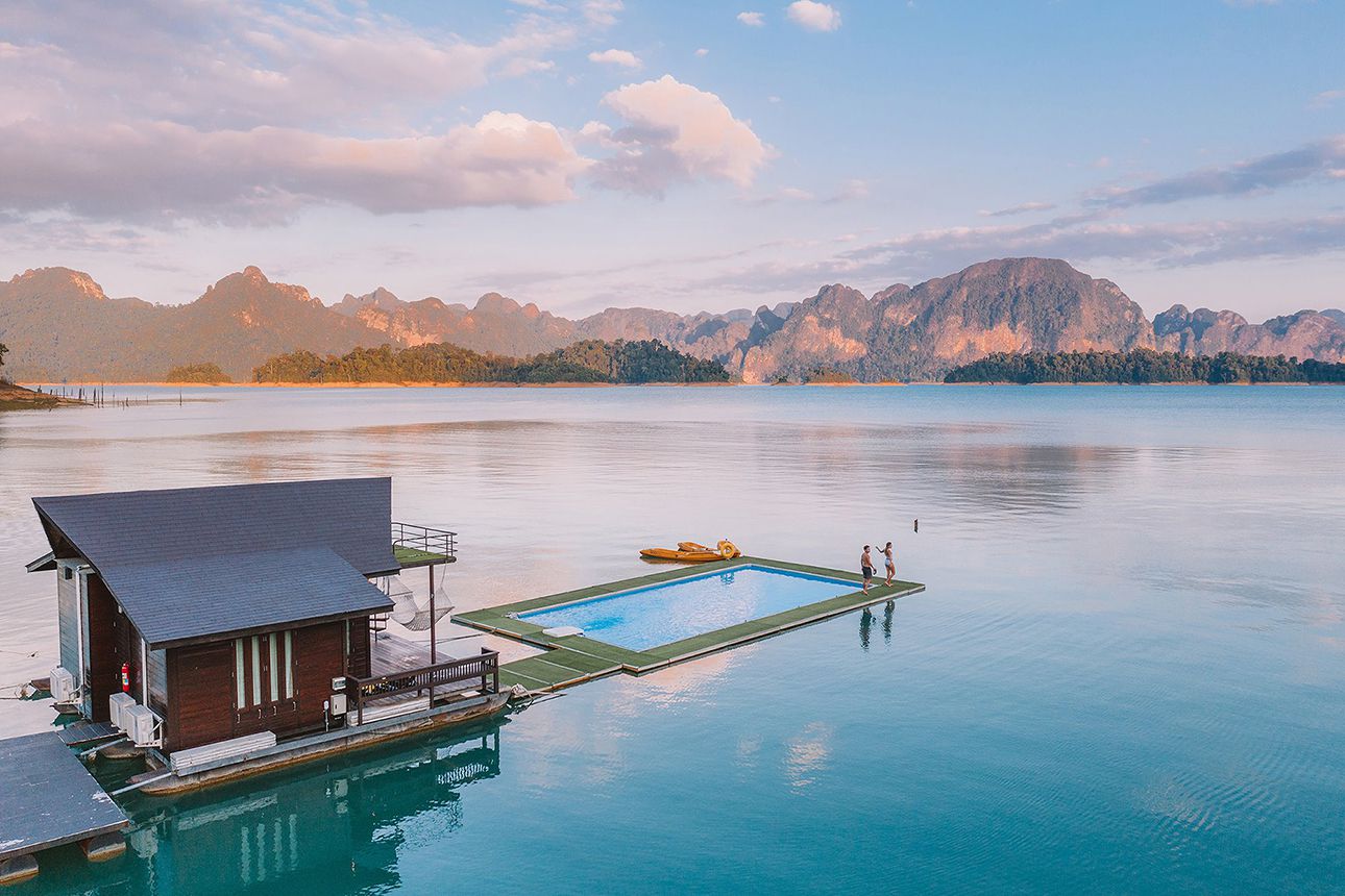 500 Rai Khao Sok Floating Resort pool.