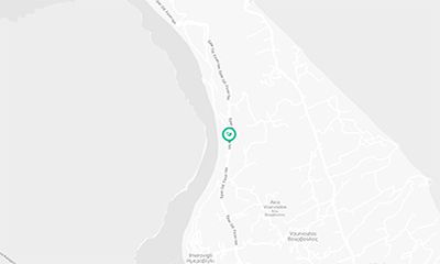 Cavo Tagoo Santorini on map.