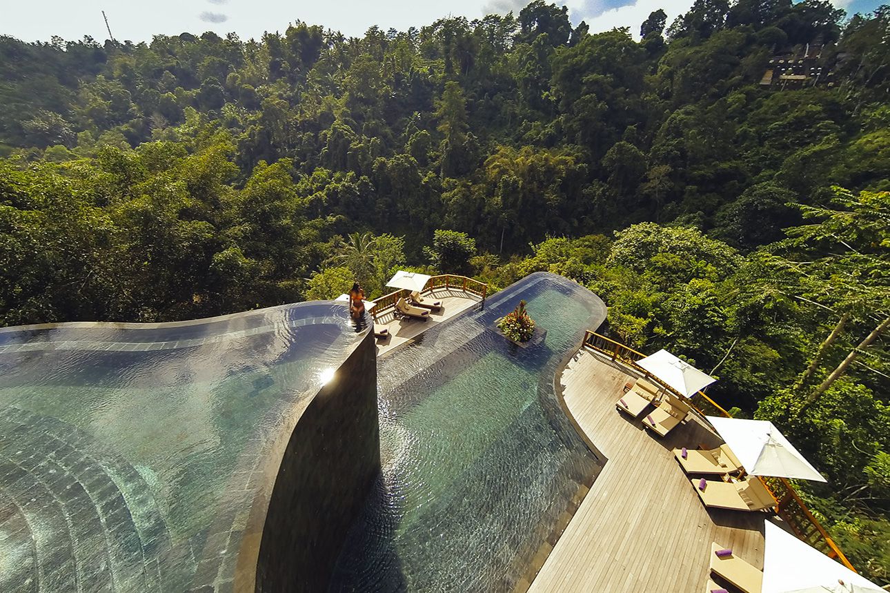 Hanging Gardens of Bali pool.