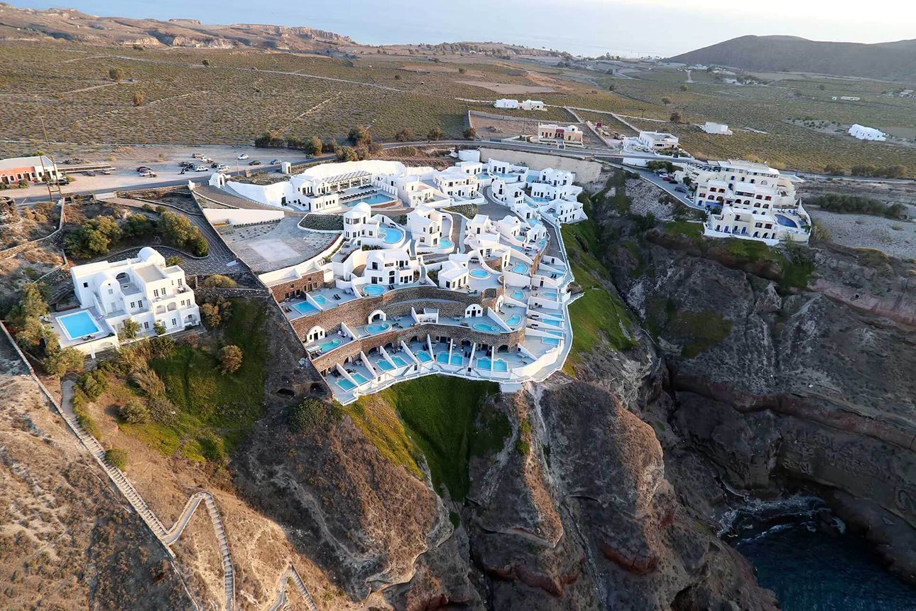 Ambassador Aegean Luxury Hotel and Suites sea view.