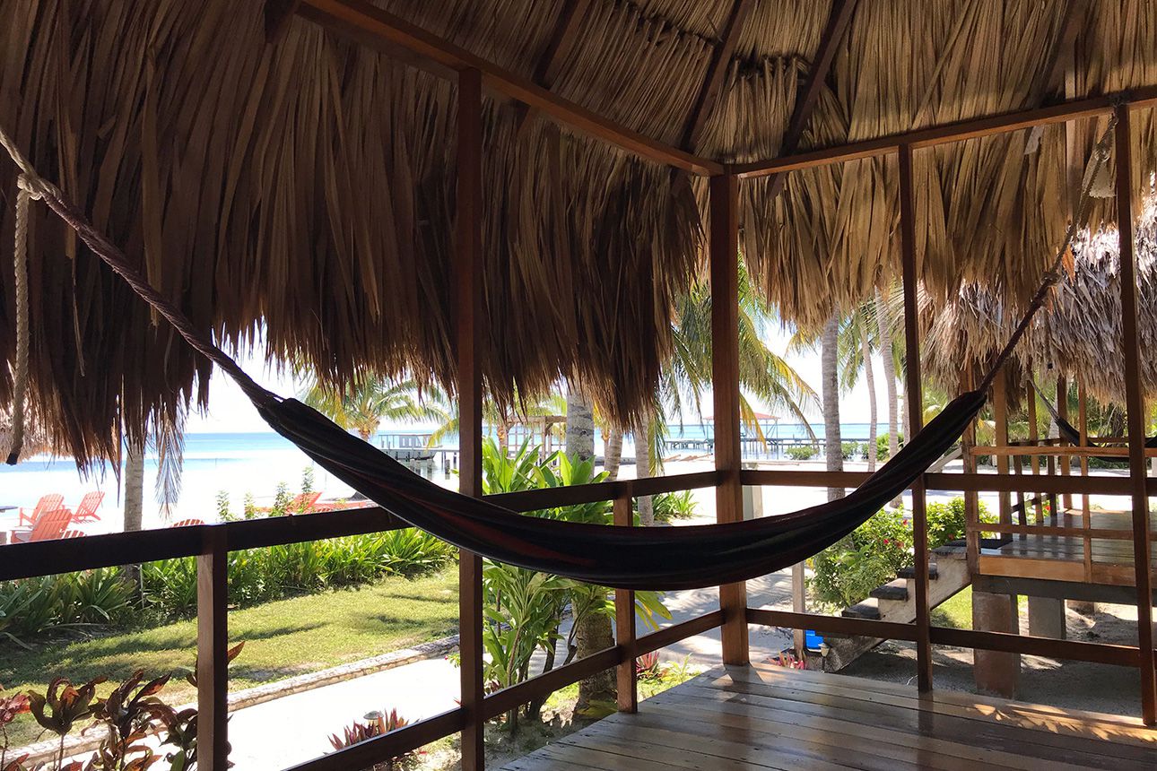 Oceanfront Cabanas - hammock.