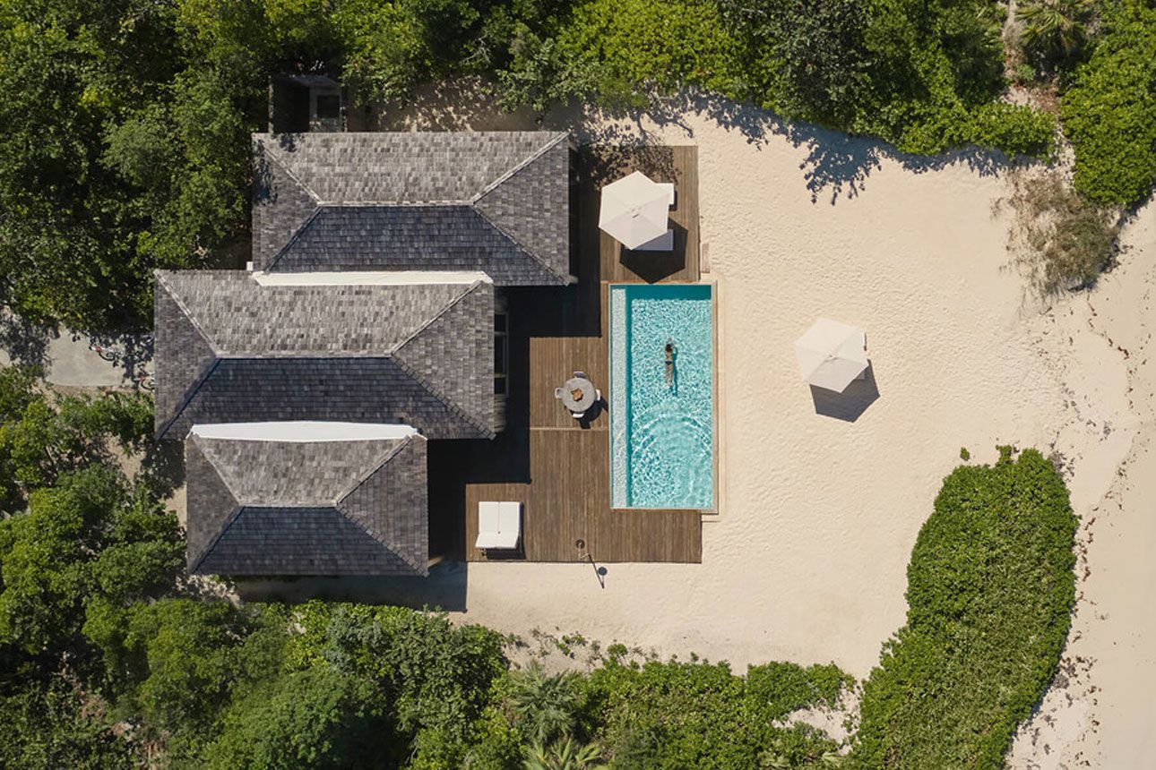 Family Beach Houses-view from above.