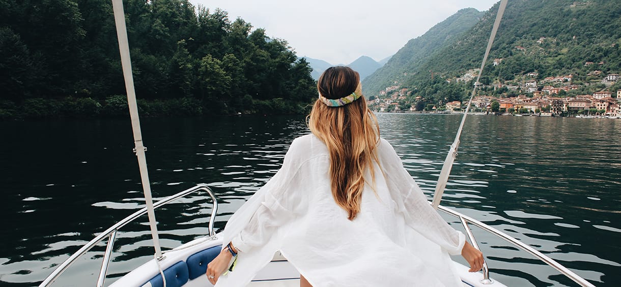Honeymoon in Lake Como girl.