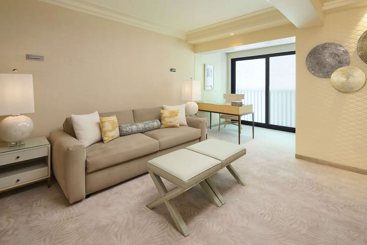 Ocean View Suite-living room.