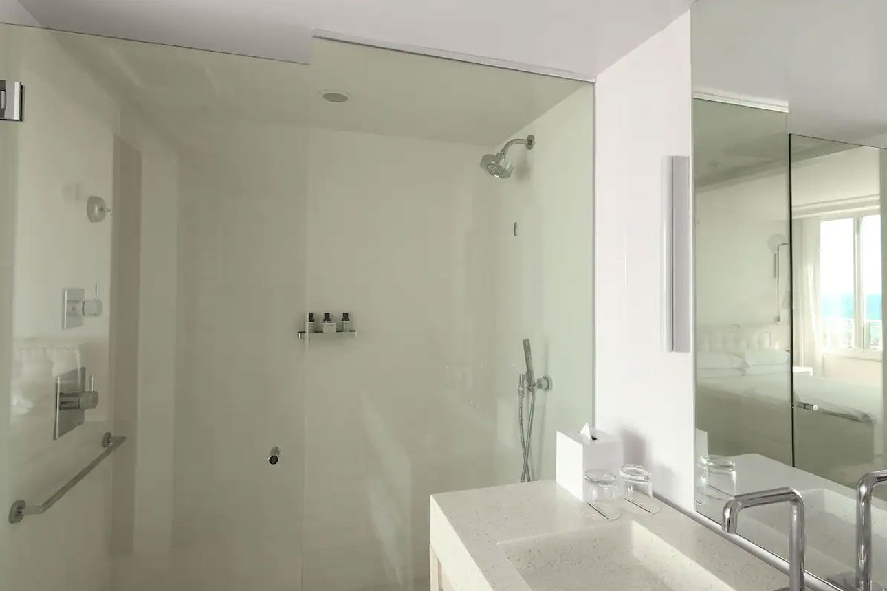 One Bedroom Marina Oceanfront Suite-shower..