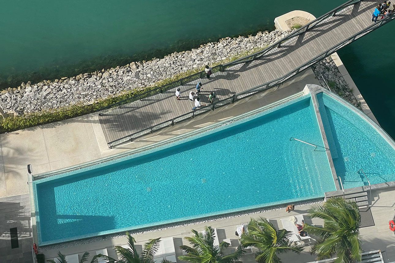 Renaissance Cancun Resort & Marina sea view.