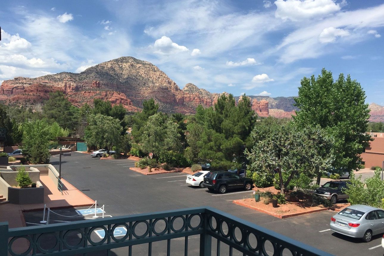 Southwest Inn at Sedona view from the window.