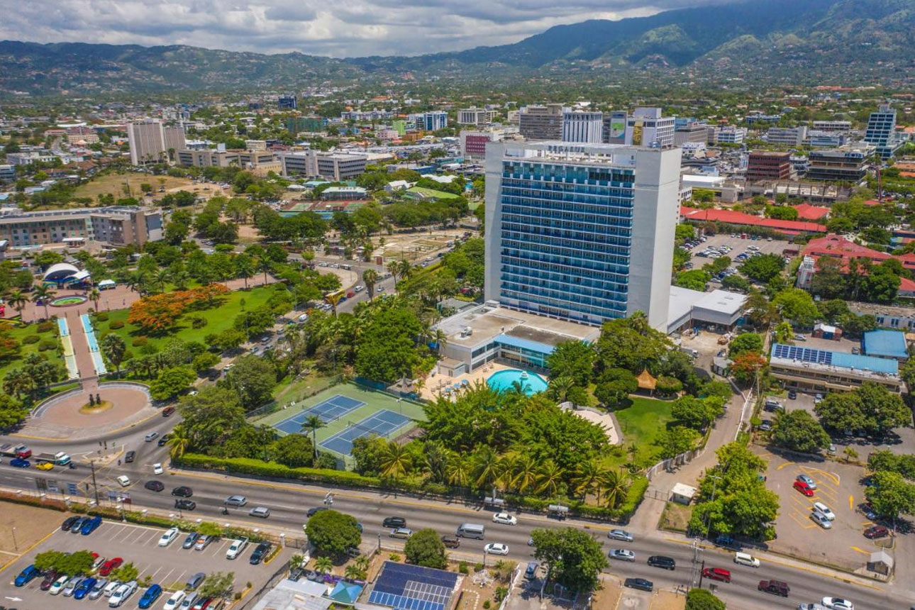 The Jamaica Pegasus Hotel.