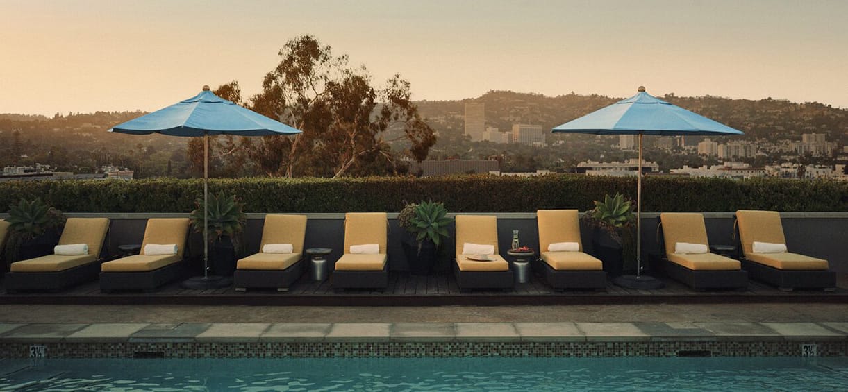 Best Hotels In Beverly Hills pool.