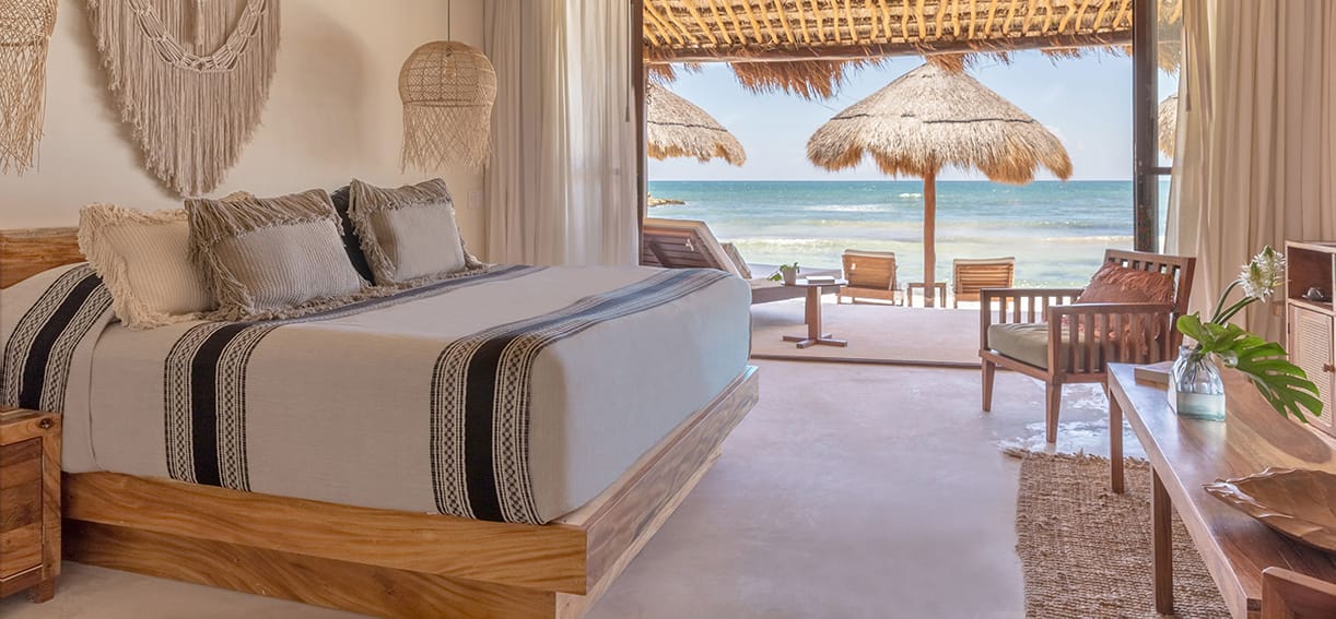 Boutique Hotels in Tulum view.