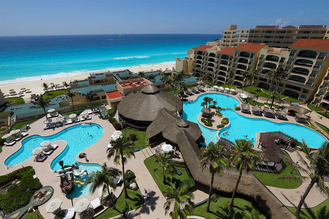Emporio Cancun view from above.