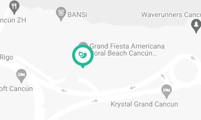 Grand Fiesta Americana Coral Beach Cancun on the map.