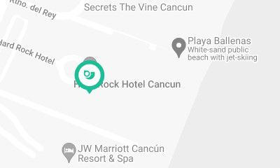 Hard Rock Hotel Cancun All Inclusive on the map.
