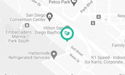 Hilton San Diego Bayfront Hotel on the map.