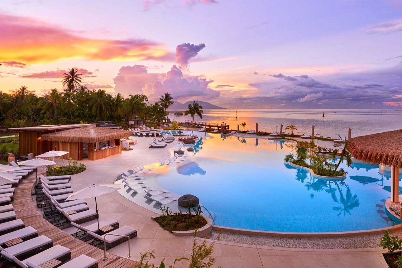 Hilton Tahiti Resort pool.