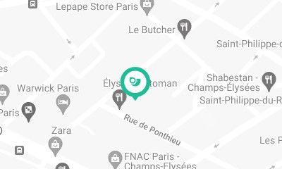 Hotel de Berri Champs-Elysees on the map.