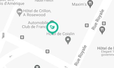 Hotel de Crillon on the map.