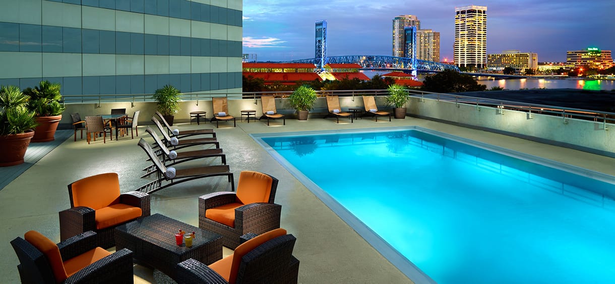 Jacksonville Downtown Hotels pool.