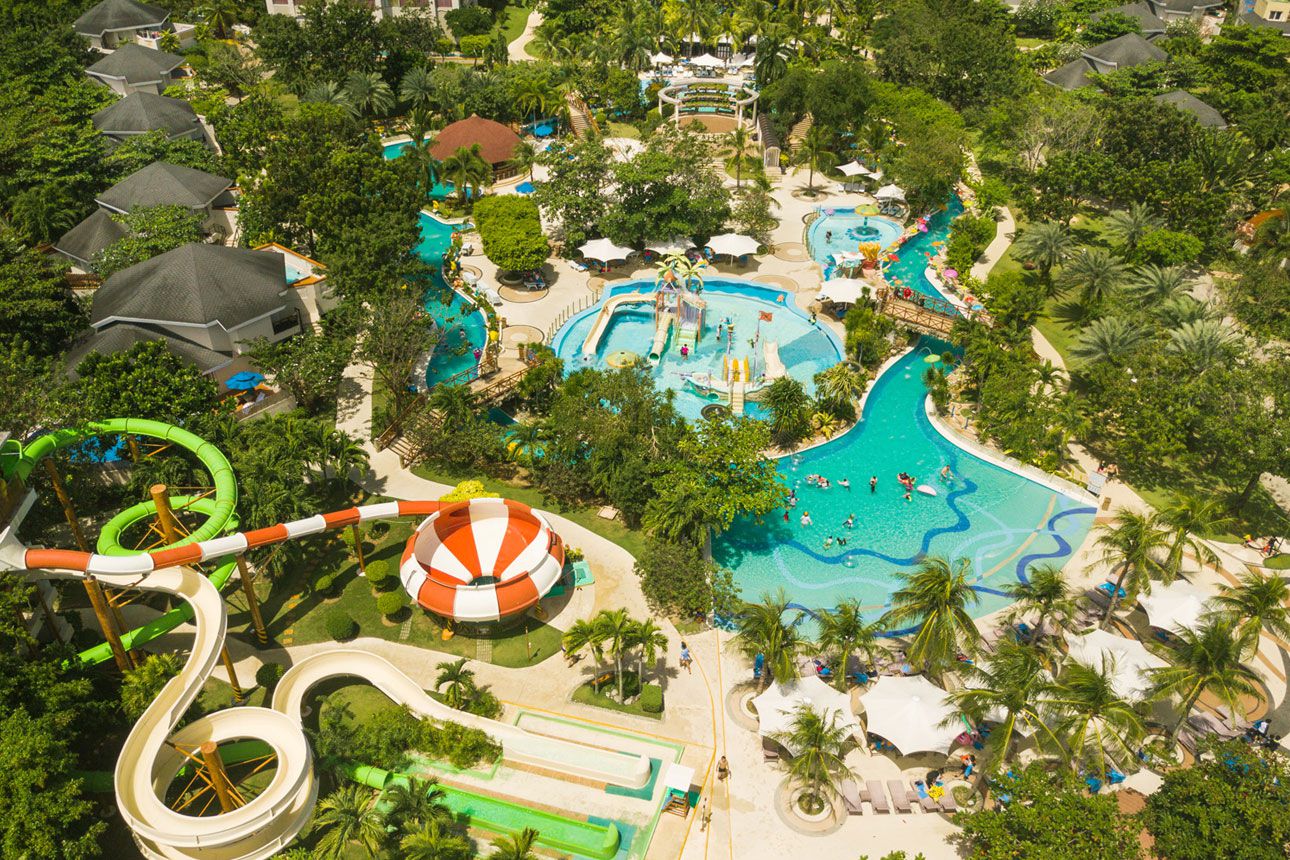 JPark Island Resort and Waterpark view from above.