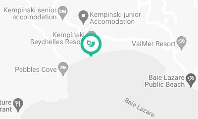 Kempinski Seychelles Resort on th map.