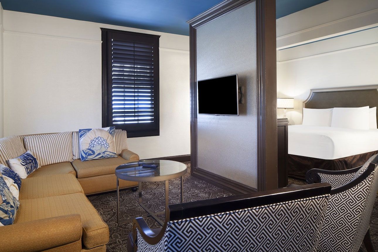 King Junior Suites - bedroom and living room.