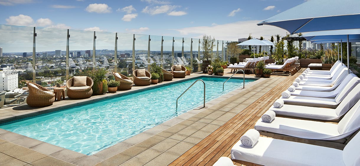 Boutique Hotels in Los Angeles pool.