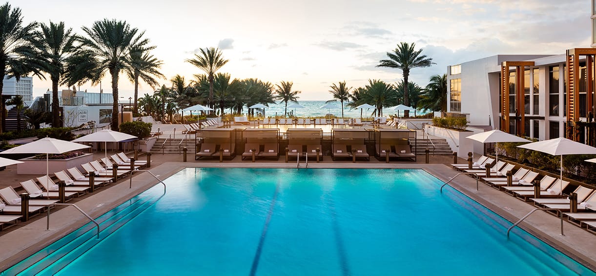 Boutique Hotels in Miami pool.