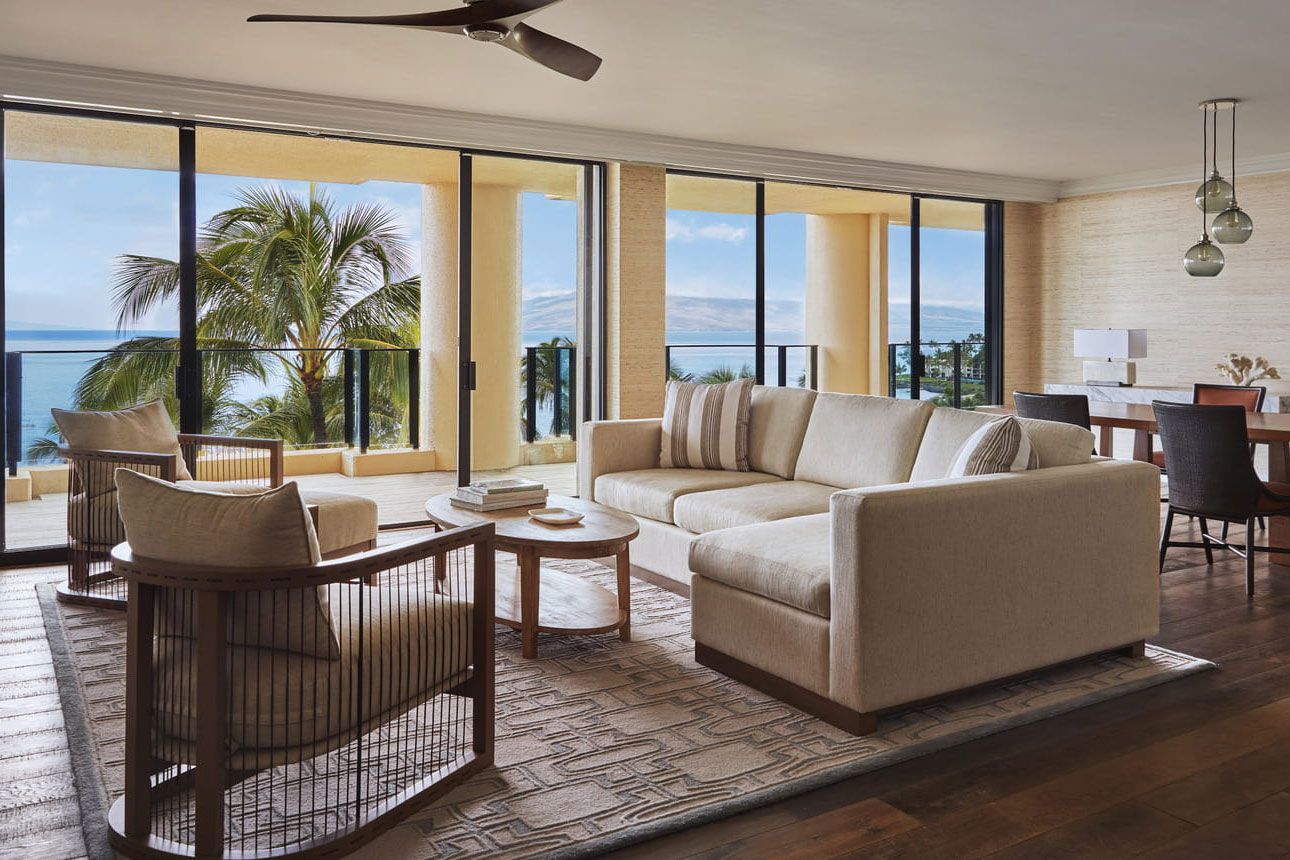 Oceanfront Two-Bedroom Suite - living room.