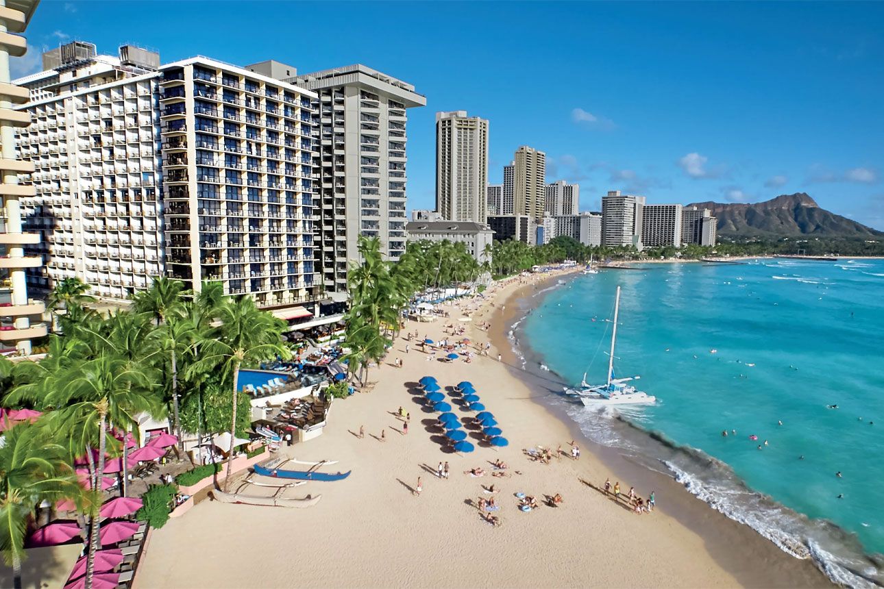 Outrigger Waikiki Beach Resort hotel.