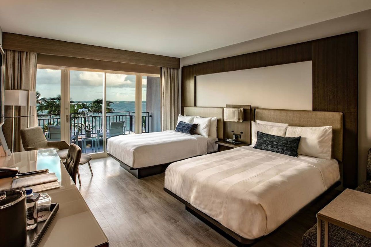 Room, 2 Double Beds Ocean View - bedroom..