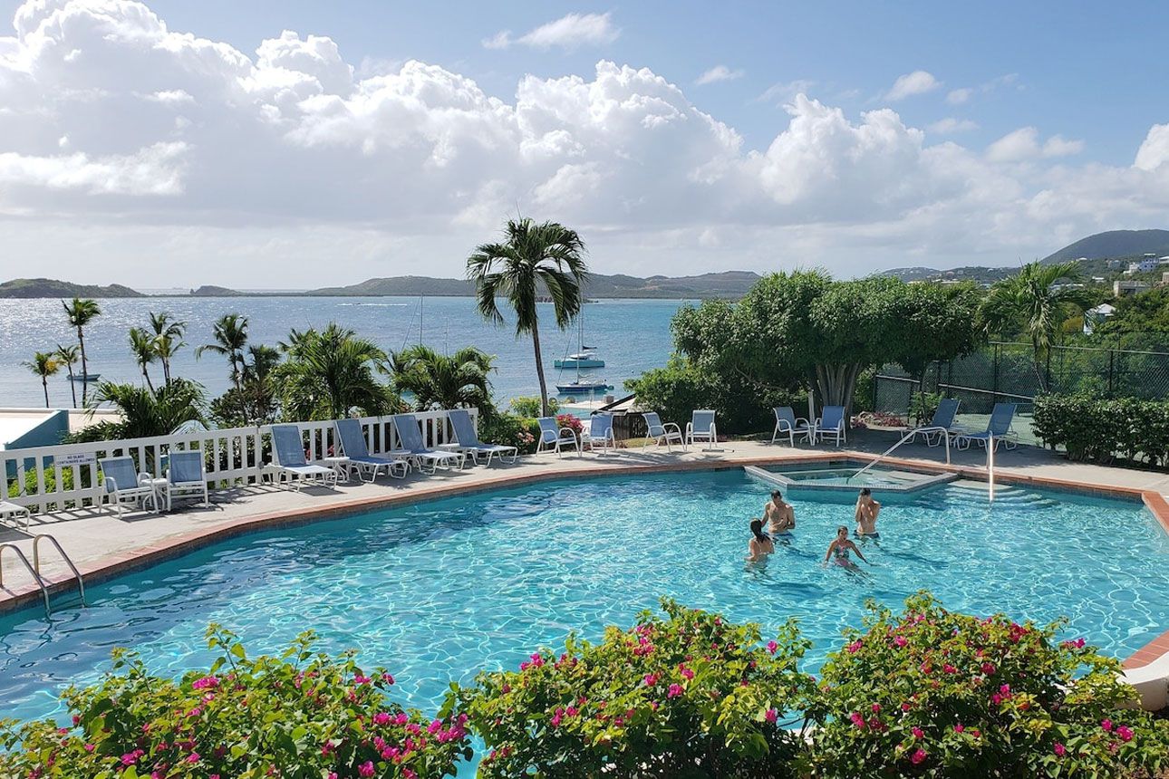 Secret Harbour Beach Resort pool.