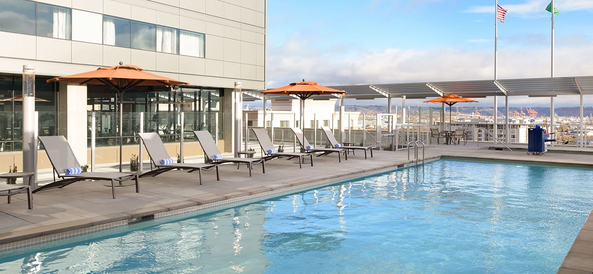 Downtown Tacoma Hotels pool.