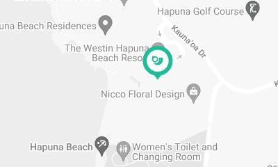 The Westin Hapuna Beach Resort on the map.