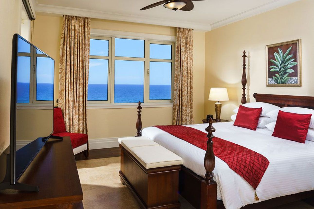 One Bedroom Romance Oceanview Suite - bedroom..