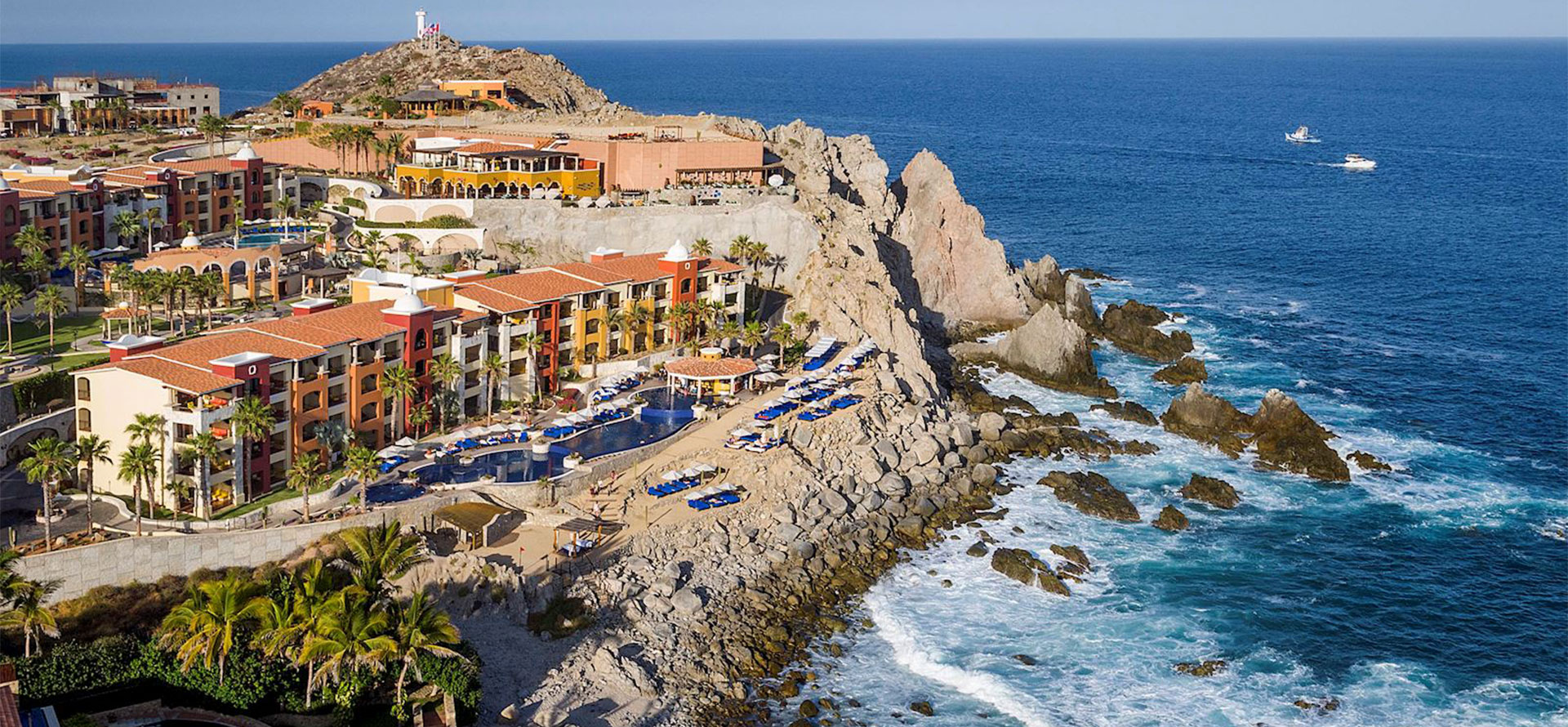 Cabo San Lucas resort for adults view from bird eye level.