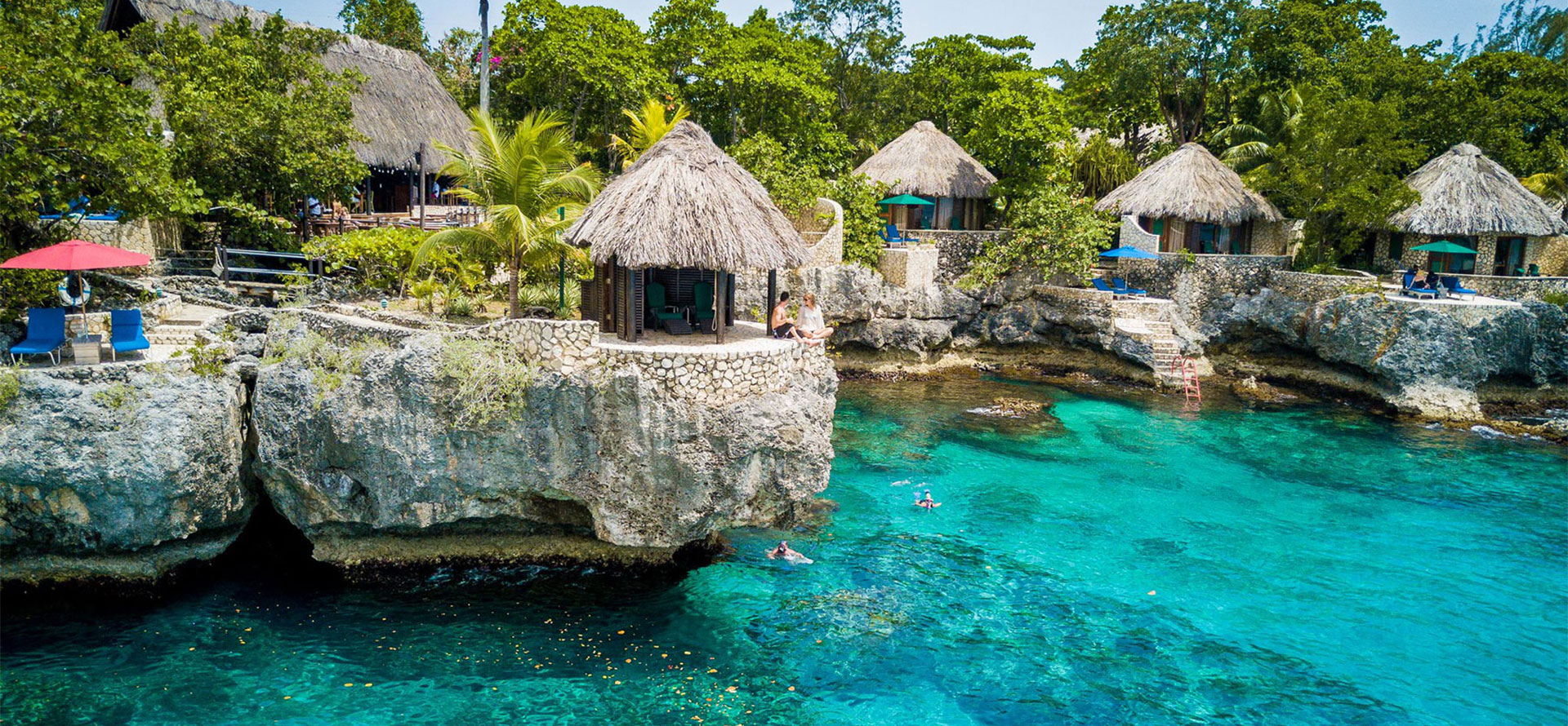 Jamaica rocks and water at best season to go.