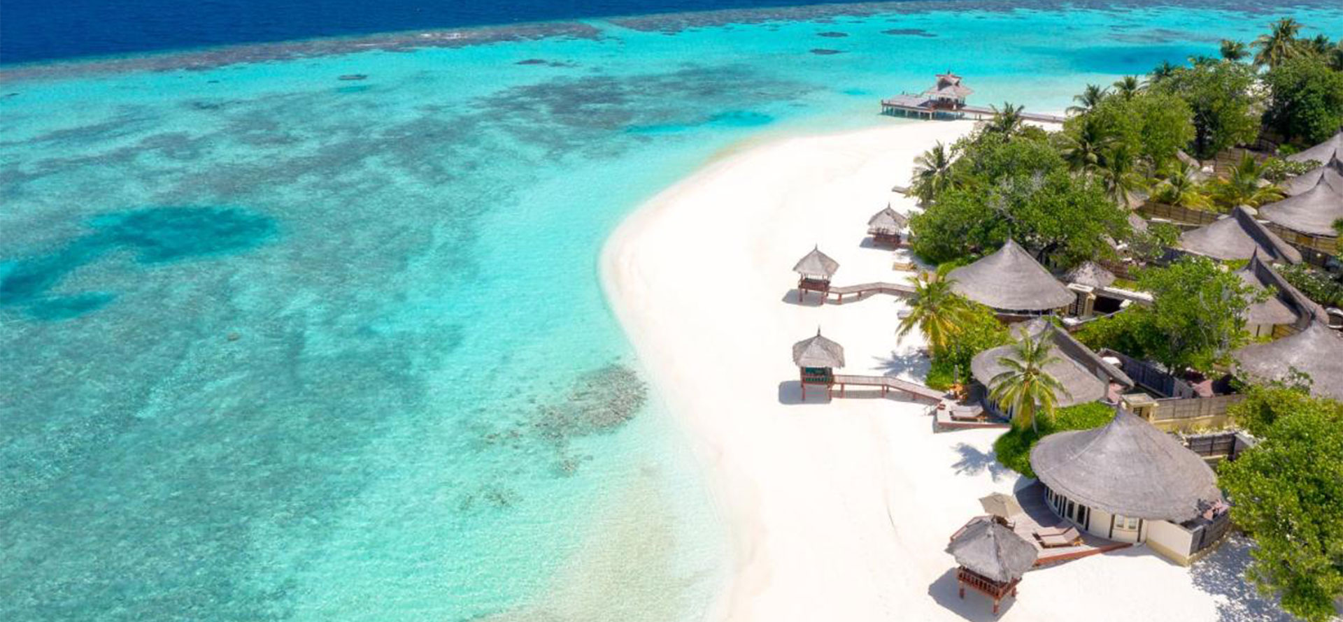 Maldives landscape view.
