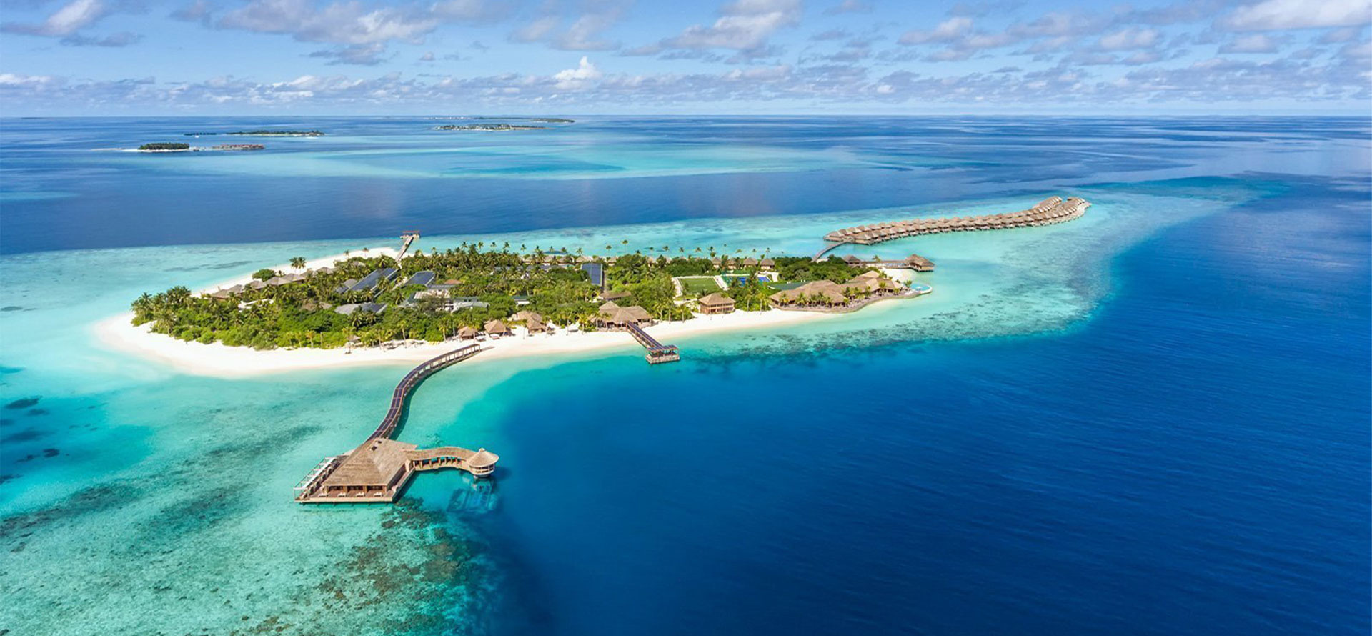 Maldives and bora bora islands.