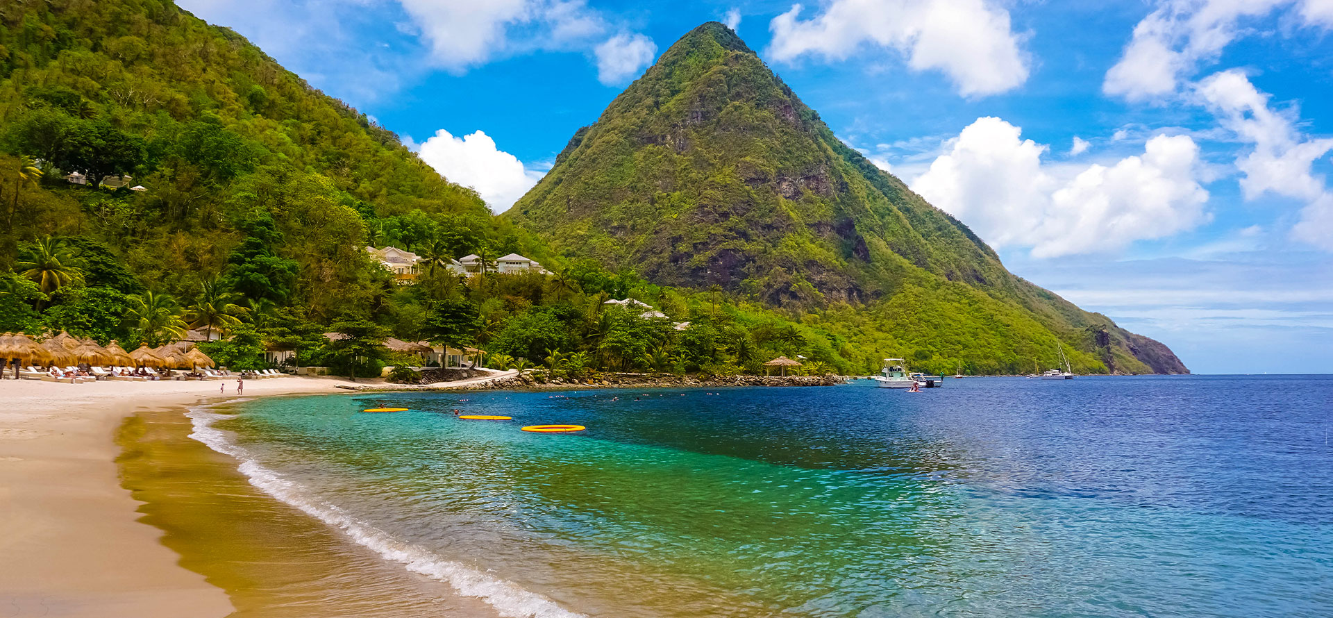 View from top for all inclusive resorts in st lucia.